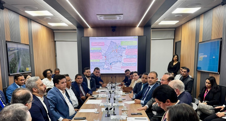 Reunião no Ministério do Transporte para tratar da construção do Anel Viário de Balsas (Foto/Reprodução)